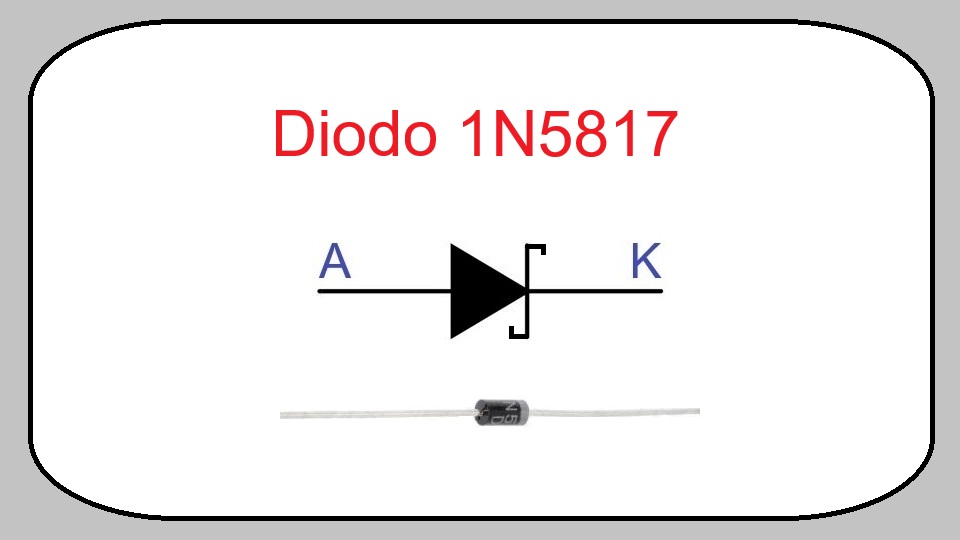 1N5817 - Diodo rectificador de barrera Schottky