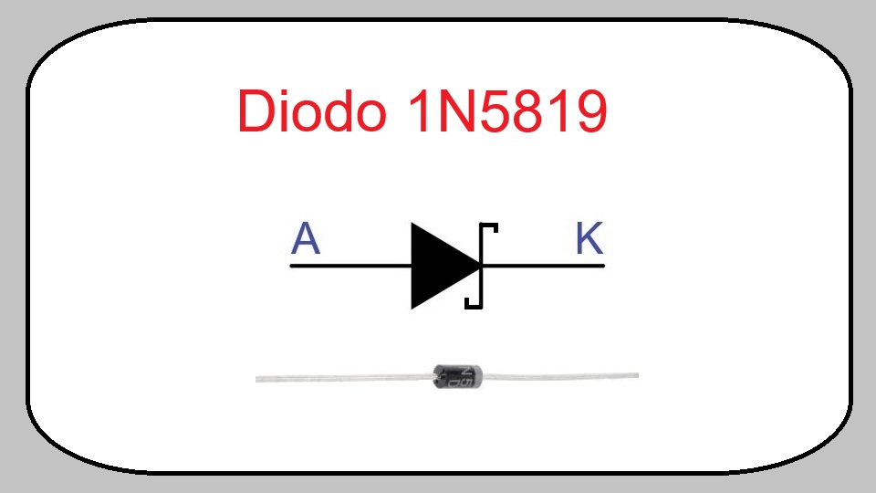 1N5819 - Diodo rectificador de barrera Schottky