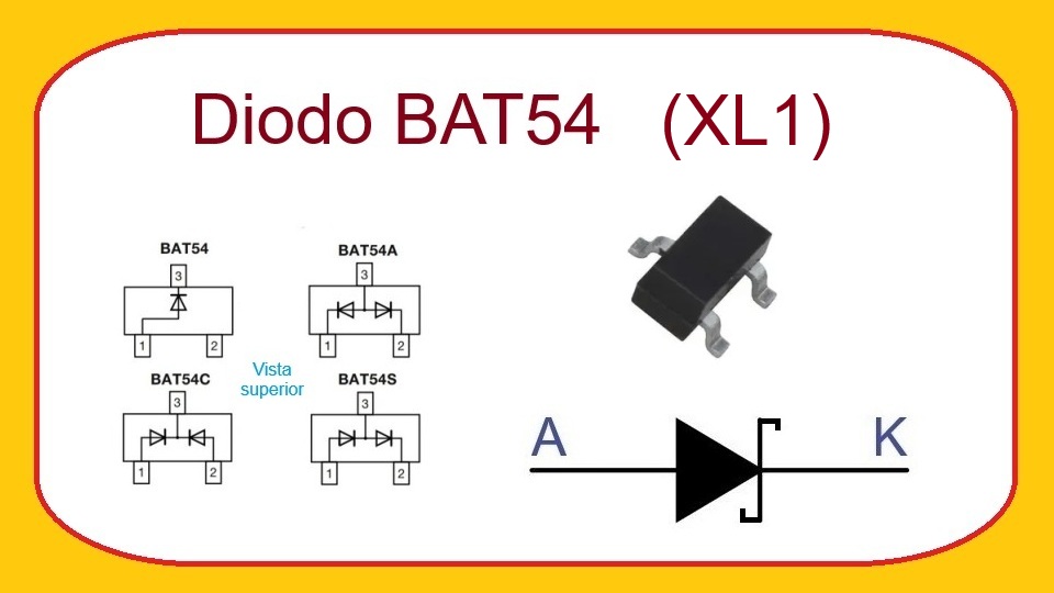 BAT54 (KL1) - Diodo Rectificador Schottky