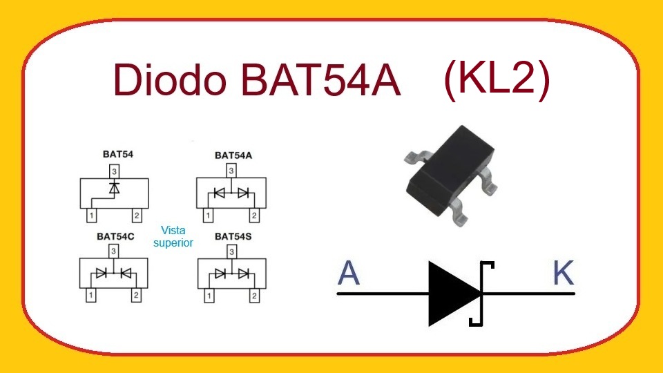 BAT54A (KL2) - Diodo Rectificador Schottky