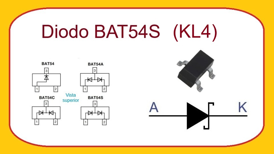 BAT54S (KL4) - Diodo Rectificador Schottky