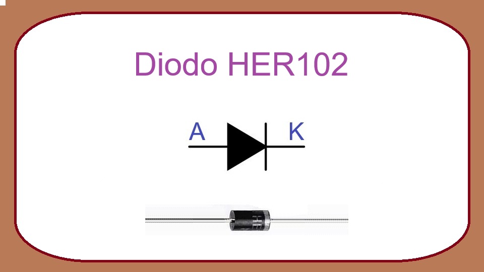 HER102 - diodo rectificador de alta eficiencia