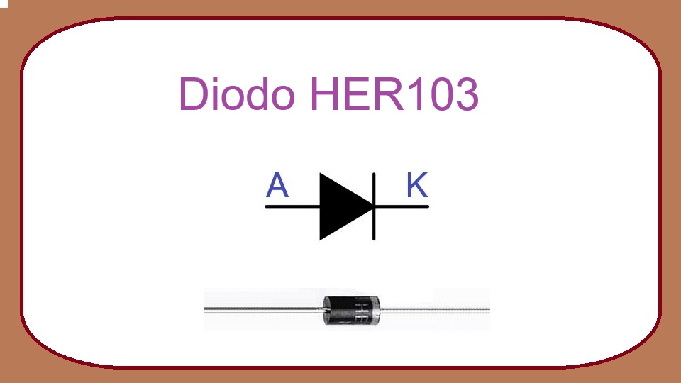 HER103 - diodo rectificador de alta eficiencia