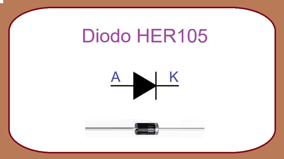 HER105 - diodo rectificador de alta eficiencia