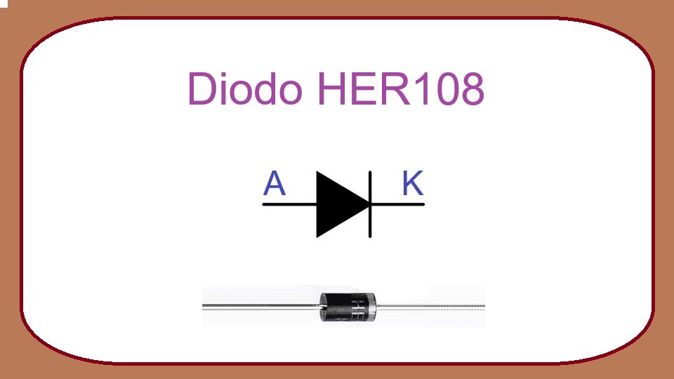 HER108 - diodo rectificador de alta eficiencia