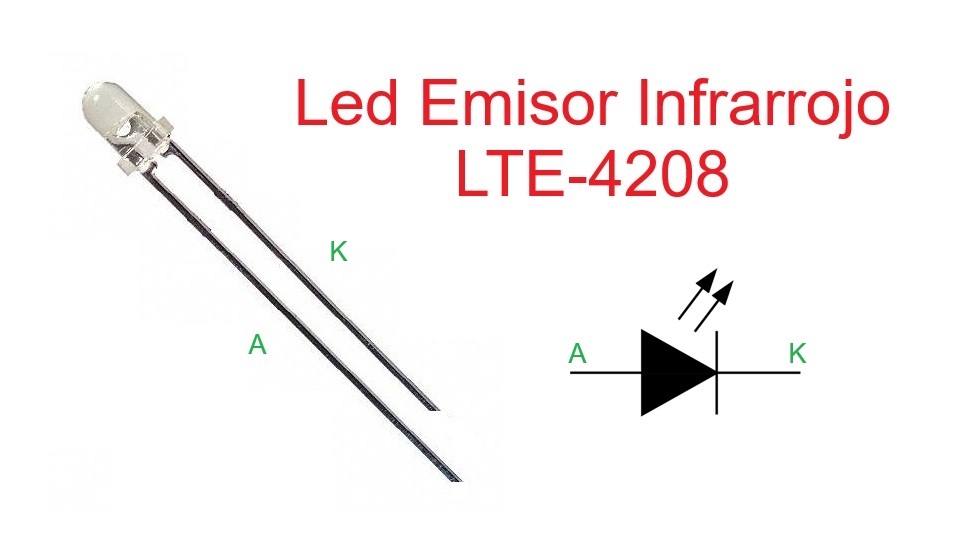 Led Emisor Infrarrojo LTE-4208