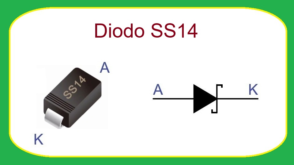 SS14 - Diodo rectificador de barrera Schottky