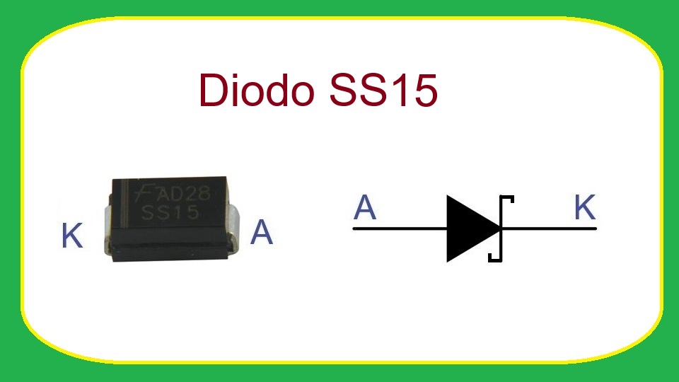 SS15 - Diodo rectificador de barrera Schottky