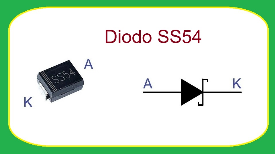 SS54 - Diodo rectificador de barrera Schottky